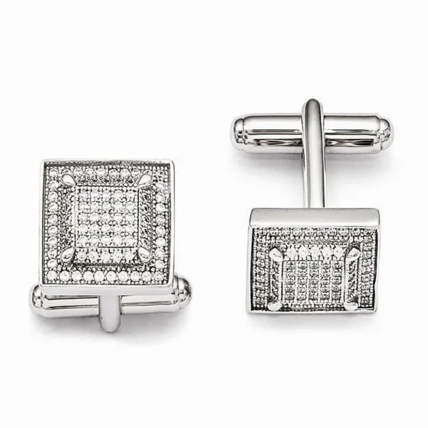 Diamond Essence Cuff Links, 2.5 cts.t.w.-SQMP427 - MadeInUSA