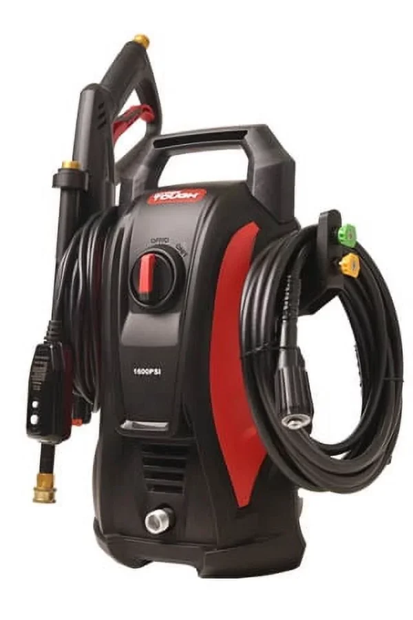 Hyper Tough Electric Pressure Washer 1600 Psi for Household , Great for Cars, Patios, Driveways - MadeInUSA
