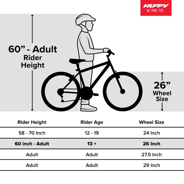 Huffy 26-inch Rock Creek Men's Mountain Bike, Ages 13 and Up, Blue - MadeInUSA - Image 12