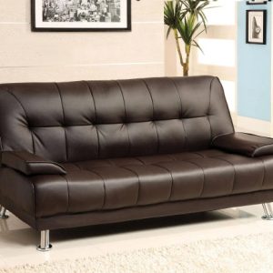 Beaumont Leatherette Futon Sofa - MadeInUSA