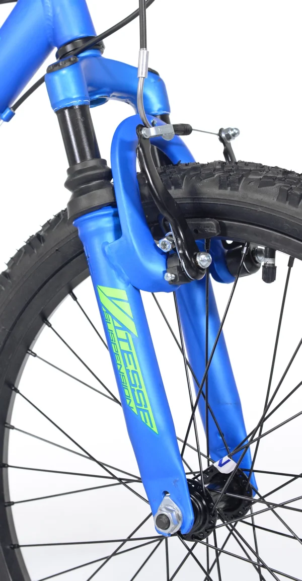BCA 20 inch Crossfire 6-Speed Boy's Mountain Bike, Blue/Green - MadeInUSA - Image 9