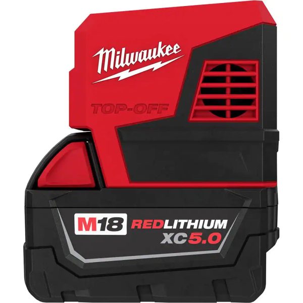 Milwaukee 284650 M18 18Volt 175Watt LithiumIon Powered Compact Inverter with 5.0 Ah Battery - MadeInUSA