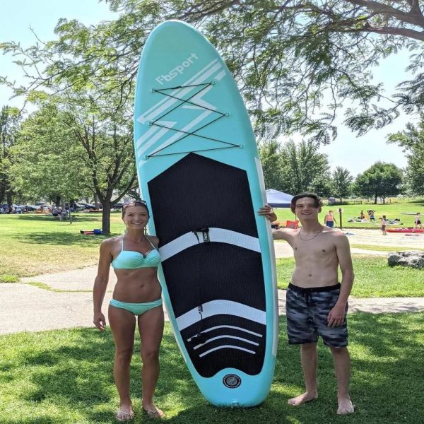 Fbsport 11ft Inflatable Paddle Board Sup, 6'' Thick W/Paddling Fins PU - MadeInUSA - Image 10