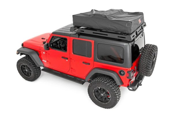 Rough Country (99049) Roof Top Tent | Rack Mount | 12 Volt Accessory w/Ladder Extension & LED Light Kit - MadeInUSA - Image 2
