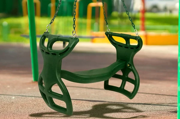 Milliard Glider Swing for Swing Set Back-to-Back Glider for Kids, Attachment Options Included, Green - MadeInUSA - Image 5