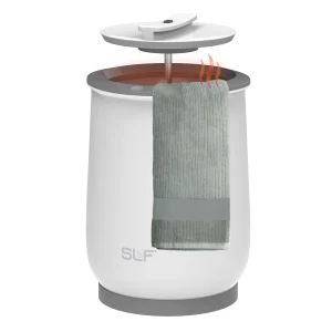 SLF Luxury Towel Warmer, 20L Electric Hot Towel Warmer Bucket, Fits Up to Two 40x70 Oversized Towels, 18.5 x 13 in, White - MadeInUSA