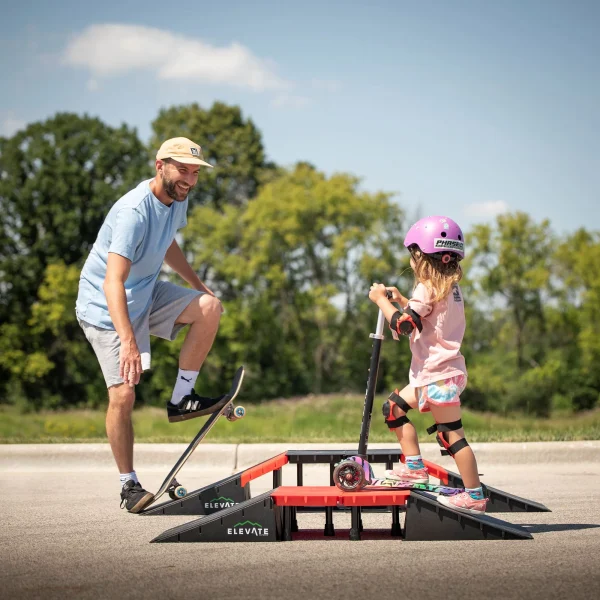 Elevate Outdoor Mini EZ-Link Skateboard Ramp Set with Slopes - MadeInUSA - Image 5