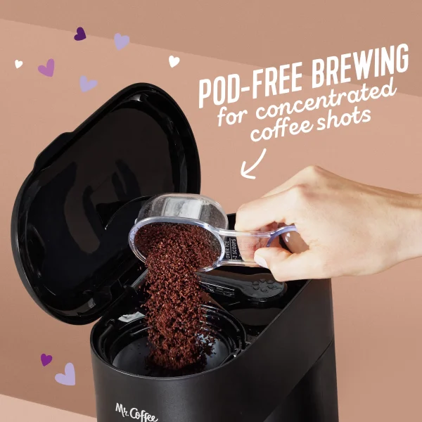 Mr. Coffee 4-in1 Single-Serve Latte, Iced, and Hot Coffee Maker, Black - MadeInUSA - Image 4