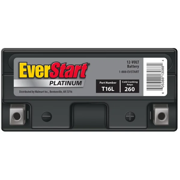 EverStart Premium AGM Power Sport Battery, Group Size T16L 12 Volt, 260 CCA - MadeInUSA - Image 4