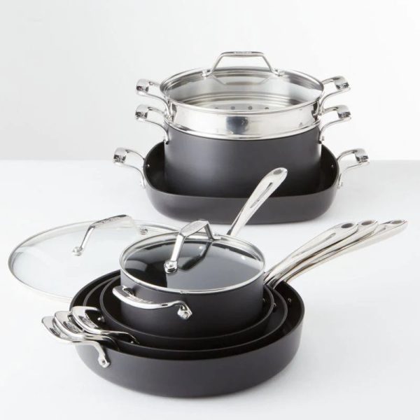 All Clad | Essentials Nonstick Cookware Set, 10-Piece - MadeInUSA - Image 8