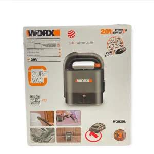 Worx WX030L 20V Power Share Cube Vac Cordless Compact Vacuum - MadeInUSA