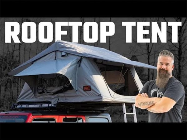 Rough Country (99049) Roof Top Tent | Rack Mount | 12 Volt Accessory w/Ladder Extension & LED Light Kit - MadeInUSA - Image 6