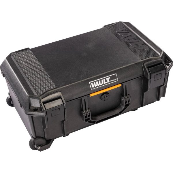 Pelican V525 Vault Rolling Case with Foam, Black - MadeInUSA