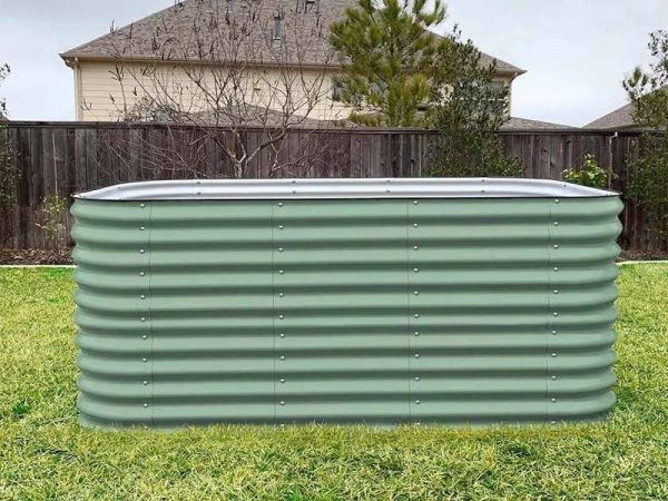 Vego Garden 32" Tall 9-in-1 Modular Metal Raised Garden Bed Kit Pearl White - MadeInUSA - Image 8