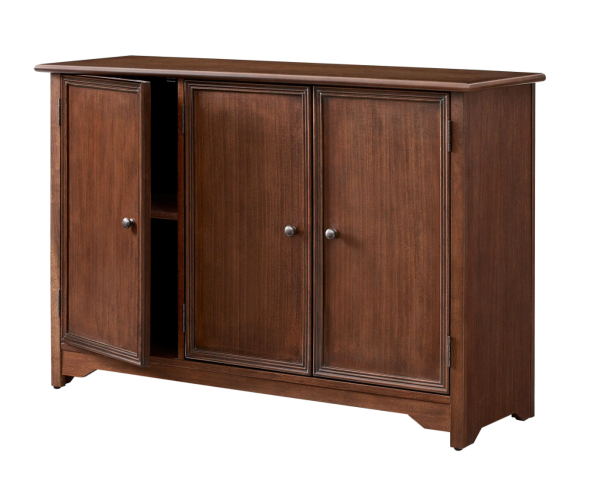 Bradstone 3 Door Walnut Storage Console - MadeInUSA - Image 6