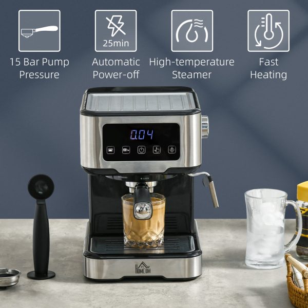 Espresso Coffee Maker Machine 15-Bar Frother Latte Cappuccino - MadeInUSA - Image 3