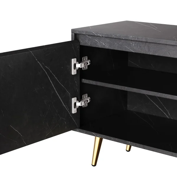 Modern TV Stand for 65"TV, Media Console Table, with Large Storage Cabinet - MadeInUSA - Image 7