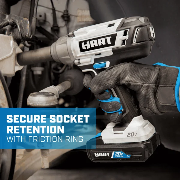 HART 20-Volt 1/2-inch Battery-Powered Impact Wrench (Battery Not Included) - MadeInUSA - Image 3