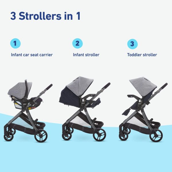 Graco Modes Closer Travel System with SnugRide 35 Lite LX Infant Car Seat Nash - MadeInUSA - Image 6