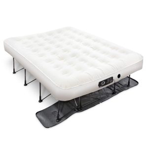 Ivation EZ-Bed Queen Air Mattress with Built in Pump, Deflate Defender Technology Inflatable Mattress - MadeInUSA