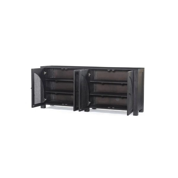 Leighton Tilda Sideboard BLACK WASH MANGO - MadeInUSA - Image 4