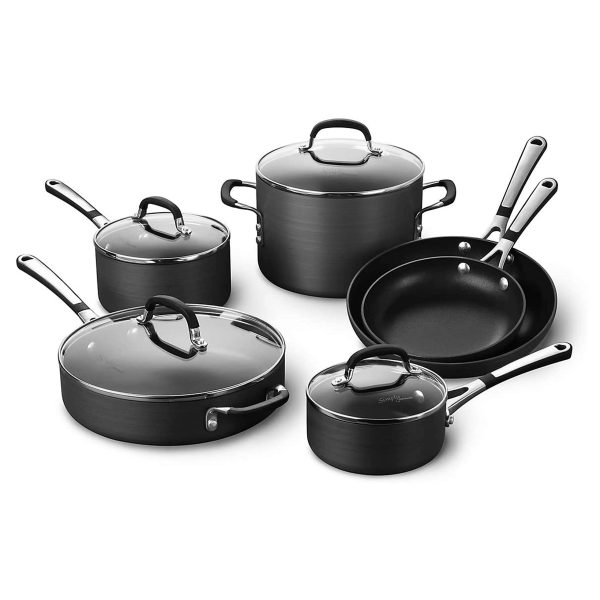 Calphalon Simply 10 Piece Set, Nonstick - MadeInUSA