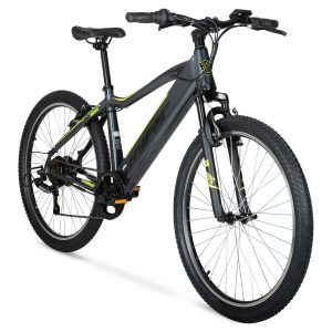 Hyper Bicycles E-Ride Electric Pedal Assist Mountain Bike, 26in, Black - MadeInUSA