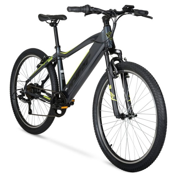 Hyper Bicycles E-Ride Electric Pedal Assist Mountain Bike, 26in, Black - MadeInUSA