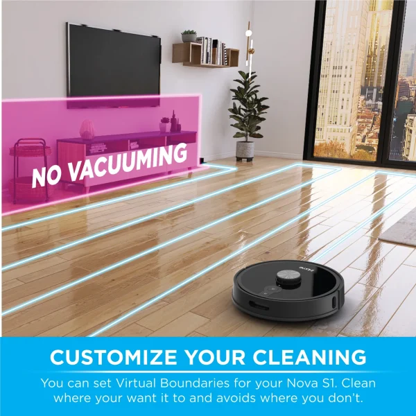 iHome AutoVac Nova S1 Robot Vacuum with LIDAR Navigation, 150 Min Runtime, 2700pa Suction - MadeInUSA - Image 8