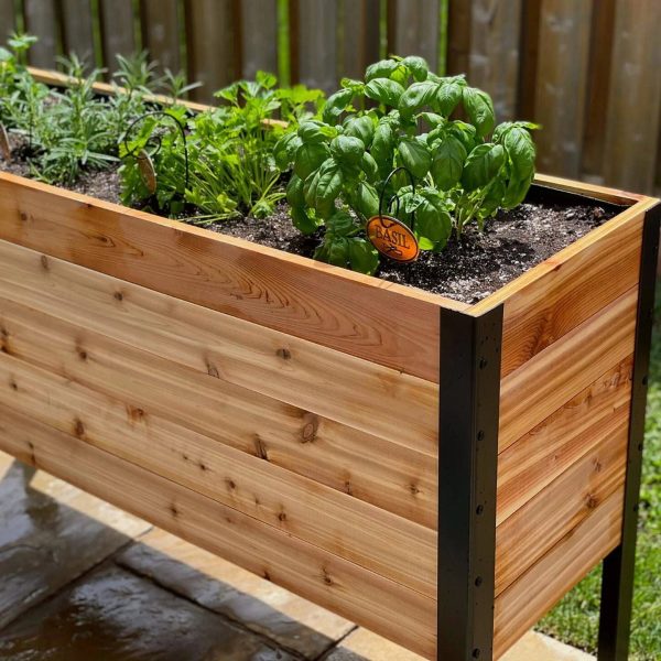 Cedar Planters 18" x 48" Raised Garden Bed - MadeInUSA - Image 7