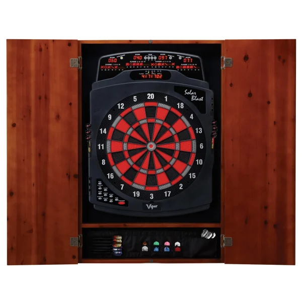 Viper Metropolitan Soft Tip Dartboard Cabinet, Cinnamon - MadeInUSA - Image 2