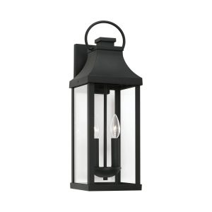 Capital Lighting 946421BK Bradford 2 Light Outdoor Wall Lantern Black - MadeInUSA