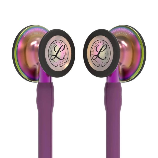 3M Littmann Cardiology IV Stethoscope Plum/Rainbow - MadeInUSA - Image 2