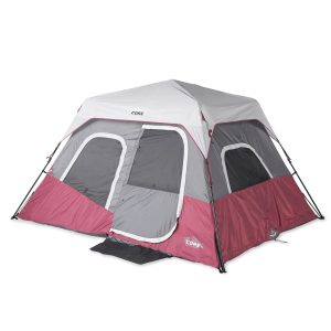 Core Instant Cabin 11 x 9 Foot 6 Person Cabin Tent with Air Vents and - MadeInUSA