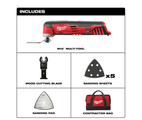 Milwaukee 242620 M12 12Volt LithiumIon Cordless Oscillating MultiTool ToolOnly - MadeInUSA - Image 3