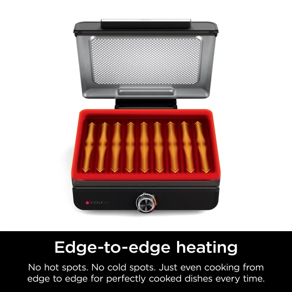 Ninja Sizzle Smokeless Indoor Grill with Nonstick Grill Plate, GR100 - MadeInUSA - Image 5
