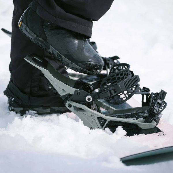Nidecker Supermatic Snowboard Bindings 2024 M White - MadeInUSA - Image 11