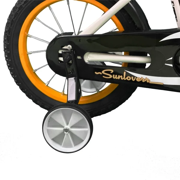 SUNLOVERR Orange Comet Boys Bike for Toddlers and Kids Ages 3-5 Years Old, 12 Inch Kids Bike with Training Wheels & Basket, Boy Bicycle with Handbrake. - MadeInUSA - Image 3