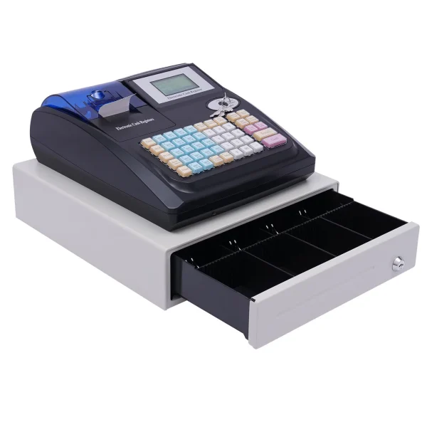 YIYIBYUS Cash Register Electronic POS System Cash Register with Drawer 48-Keys Electronic Cash Register for Small Business - MadeInUSA - Image 3
