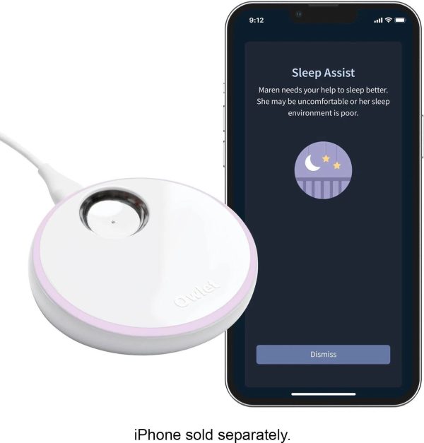 Owlet Dream Sock Plus Baby Monitor - Mint - MadeInUSA - Image 10