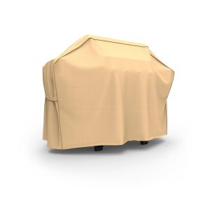 Budge Large Tan Patio Outdoor BBQ Grill Cover, Sedona