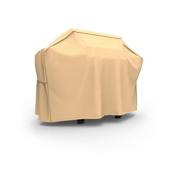 Budge Large Tan Patio Outdoor BBQ Grill Cover, Sedona