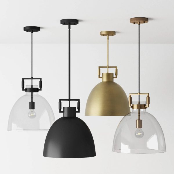 Nathan James Leigh Ceiling Hanging Pendant Light with Oversized Shade and Adjustable Cord - Black Metal - MadeInUSA - Image 9