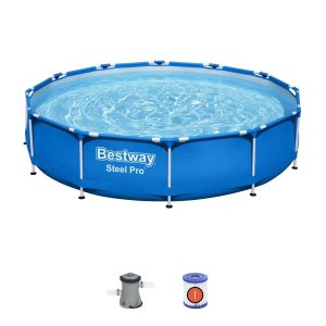 Bestway Steel Pro 12' x 30" Round Above Ground Pool Set - MadeInUSA