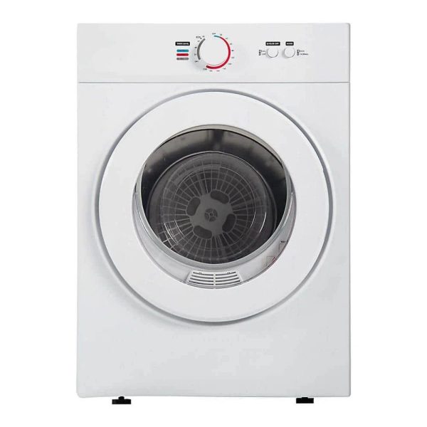 1.8 Cu. ft. Vented Front Load Stackable Electric Compact Dryer in White - MadeInUSA
