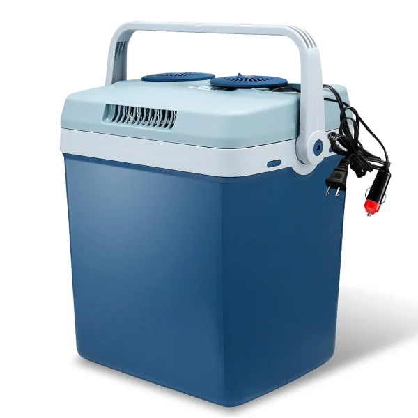 Lifestyle 34-Quart Electric Cooler/Warmer with Dual AC and DC Power Cords (Blue) - MadeInUSA