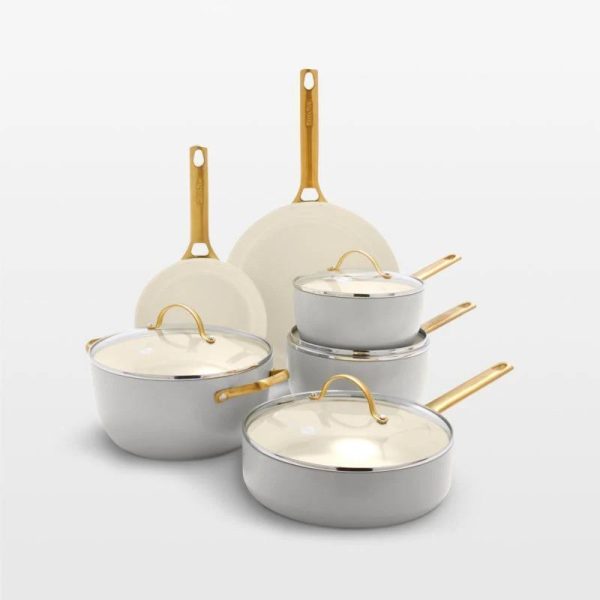 GreenPan Reserve Dove Grey 10-Piece Non-Stick Cookware Set - MadeInUSA