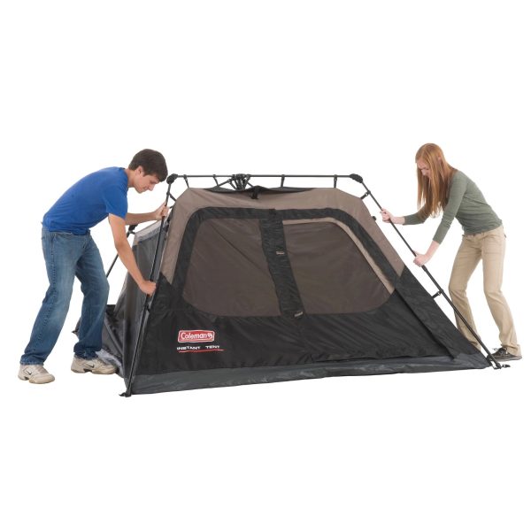 Coleman Instant 4-Person Cabin Tent, Tan/Black - MadeInUSA - Image 2