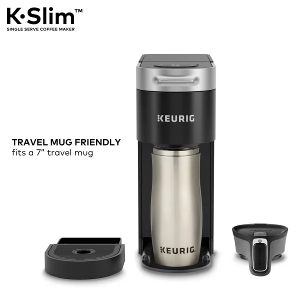 Keurig K- Slim Single Serve K-Cup Pod Coffee Maker, MultiStream Technology, Black - MadeInUSA - Image 9
