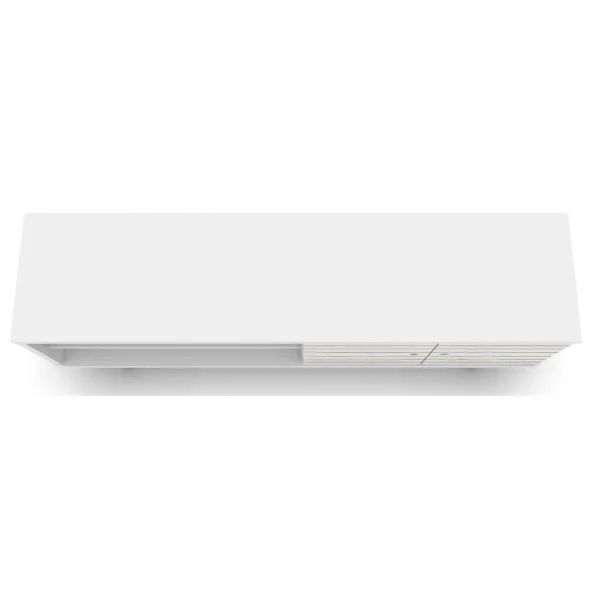 Pemberly Row Mid-Century Solid Wood TV Stand for TVs up to 60"in White - MadeInUSA - Image 7